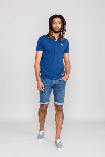 D555 WINCHESTER Blue Polo Shirt - Polokošele - Polokošele 2XL-8XL