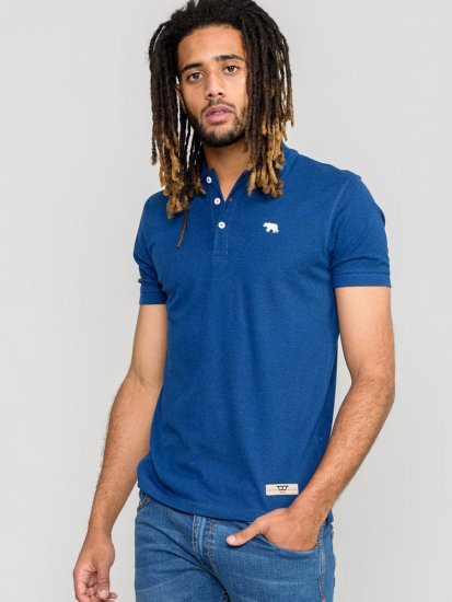 D555 WINCHESTER Blue Polo Shirt - Polokošele - Polokošele 2XL-8XL