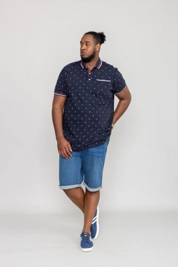 D555 SWINDON Print Polo Shirt - Polokošele - Polokošele 2XL-8XL