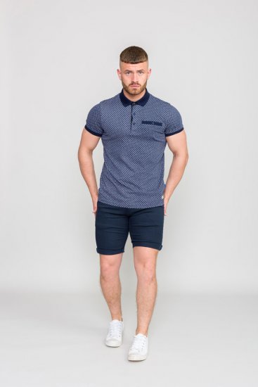 D555 AXFORD Print Polo Shirt - Polokošele - Polokošele 2XL-8XL