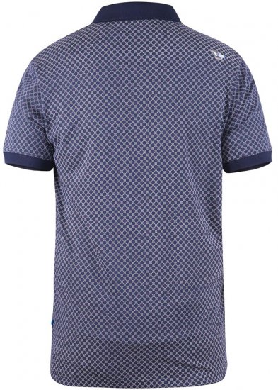 D555 AXFORD Print Polo Shirt - Polokošele - Polokošele 2XL-8XL