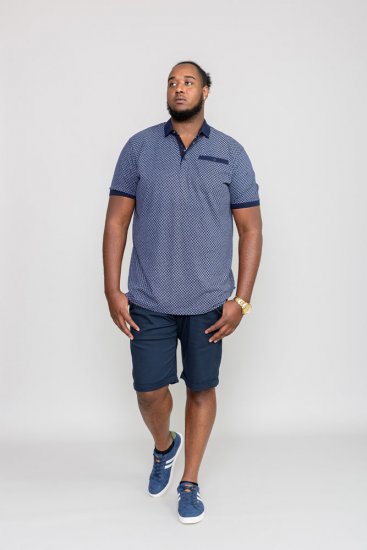 D555 AXFORD Print Polo Shirt - Polokošele - Polokošele 2XL-8XL