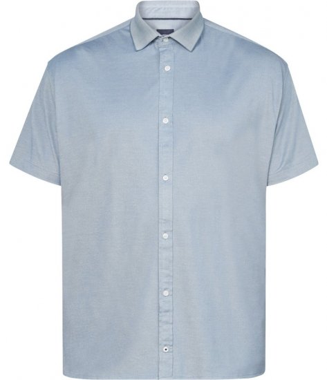 North Latitude 61116 Melírovaná Piké Košeľa Krátky Rukáv Modrá - Polokošele - Polokošele 2XL-8XL
