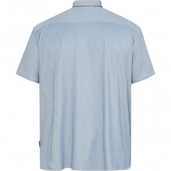 North Latitude 61116 Melírovaná Piké Košeľa Krátky Rukáv Modrá - Polokošele - Polokošele 2XL-8XL