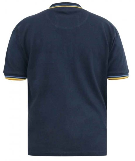D555 Hamford Pique Polo Shirt Navy - Polokošele - Polokošele 2XL-8XL