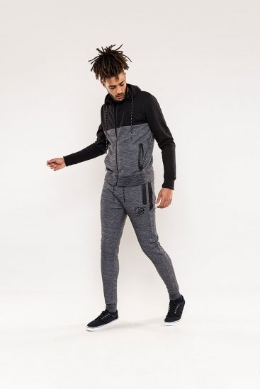 D555 Finnley Couture Hoody With Chest Embroidery Black - Mikiny & mikiny bez kapucne - Mikiny & Mikiny s Kapucňou 2XL-12XL