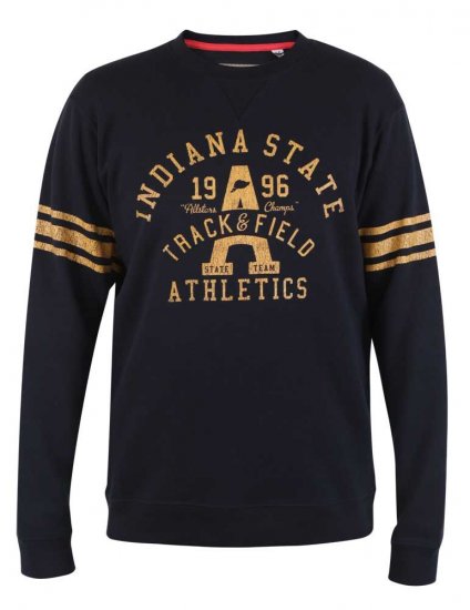 D555 Charlestown Navy Sweatshirt - Mikiny & mikiny bez kapucne - Mikiny & Mikiny s Kapucňou 2XL-12XL