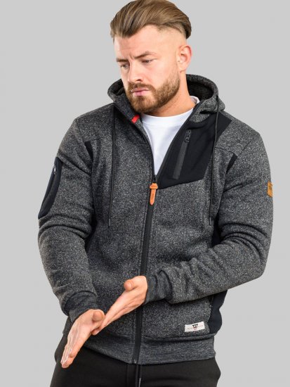D555 Crofton Hoodie With Sherpa Lining - Mikiny & mikiny bez kapucne - Mikiny & Mikiny s Kapucňou 2XL-12XL