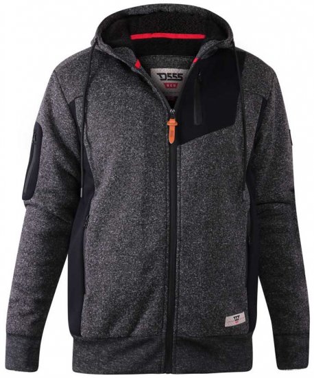 D555 Crofton Hoodie With Sherpa Lining - Mikiny & mikiny bez kapucne - Mikiny & Mikiny s Kapucňou 2XL-12XL
