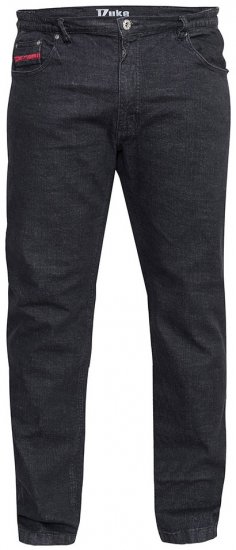 Duke Balfour Relaxed Comfort Fit Stretch Jeans With Elasticated Waist Black - Džínsy & nohavice - Džínsy a Nohavice - W40-W70