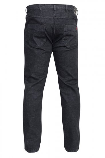 Duke Balfour Relaxed Comfort Fit Stretch Jeans With Elasticated Waist Black - Džínsy & nohavice - Džínsy a Nohavice - W40-W70