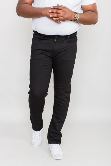 Duke Balfour Relaxed Comfort Fit Stretch Jeans With Elasticated Waist Black - Džínsy & nohavice - Džínsy a Nohavice - W40-W70