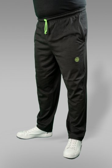 20 Nodi Long Leg Sports Pants in Combed Cotton Jersey Black - Tepláky & teplákové kraťasy - Tepláky & Teplákové kraťasy - 2XL-12XL