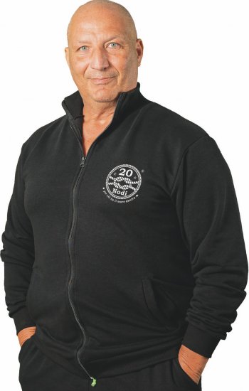 20 Nodi Grecale Gym Jacket Black - Mikiny & mikiny bez kapucne - Mikiny & Mikiny s Kapucňou 2XL-12XL