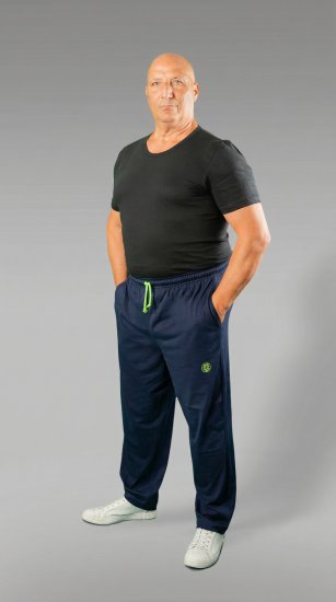 20 Nodi Libeccio Long Leg Sports Pants in Combed Cotton Jersey Navy - Tepláky & teplákové kraťasy - Tepláky & Teplákové kraťasy - 2XL-12XL