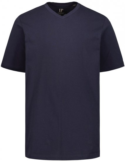 JP1880 702415 Tričko s véčkovým výstrihom Tmavomodrá - Tričká - Nadrozmerné tričká - 2XL-14XL