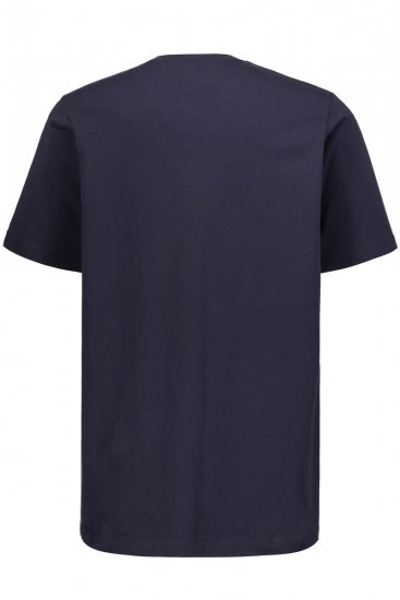 JP1880 702415 Tričko s véčkovým výstrihom Tmavomodrá - Tričká - Nadrozmerné tričká - 2XL-14XL