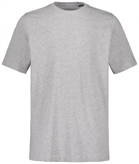 JP1880 702558 Tričko s okrúhlym výstrihom Sivá melír - Tričká - Nadrozmerné tričká - 2XL-14XL