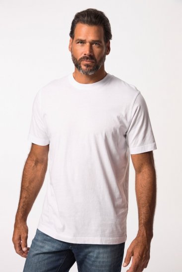 JP1880 702558 Tričko s okrúhlym výstrihom Biela - Tričká - Nadrozmerné tričká - 2XL-14XL