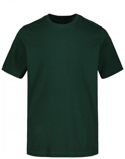 JP1880 702558 Tričko s okrúhlym výstrihom Tmavozelená - Tričká - Nadrozmerné tričká - 2XL-14XL