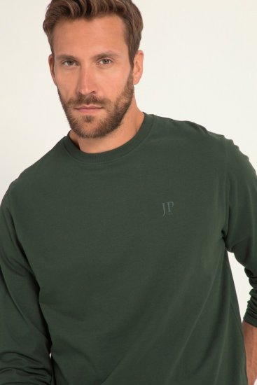 JP1880 Long Sleeve OEKO-TEX T-shirt Green - Tričká - Nadrozmerné tričká - 2XL-14XL