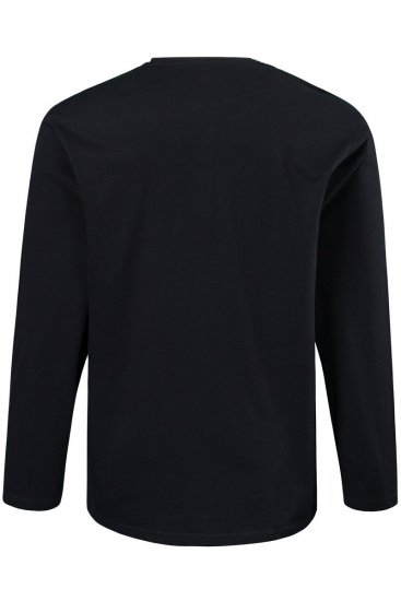 JP1880 702559 Tričko s dlhým rukávom Čierna - Tričká - Nadrozmerné tričká - 2XL-14XL