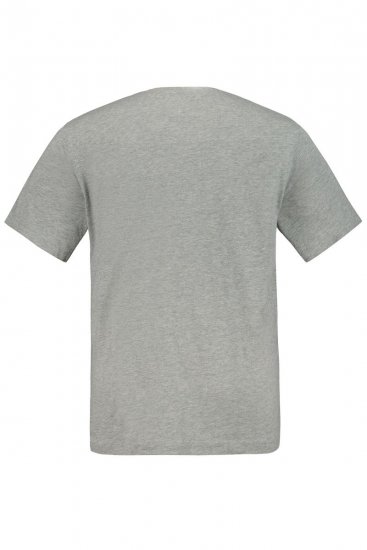 JP1880 702637 Tričko s okrúhlym výstrihom 2 kusy Sivá melír - Tričká - Nadrozmerné tričká - 2XL-14XL