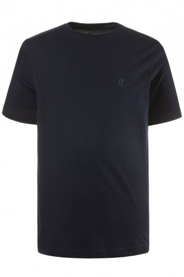JP1880 702637 Tričko s okrúhlym výstrihom 2 kusy Tmavomodrá - Tričká - Nadrozmerné tričká - 2XL-14XL