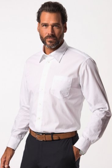 JP1880 703633 Business košeľa s dlhým rukávom Biela - Košele - Košele 2XL-10XL