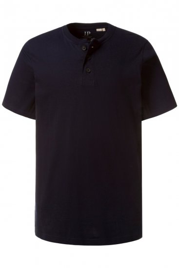 JP1880 708420 Tričko Henley 2 kusy Tmavomodrá - Tričká - Nadrozmerné tričká - 2XL-14XL