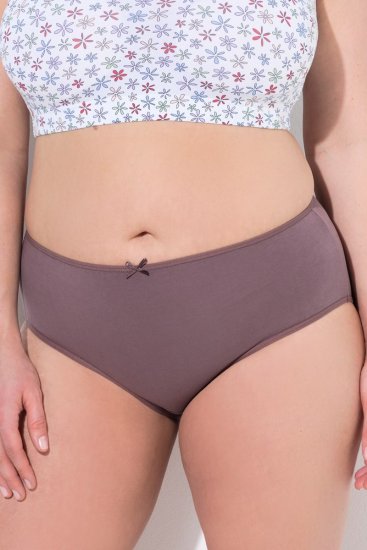 Ulla Popken 710201 Nohavičky 5 ks Hnedá - Nohavičky - 
