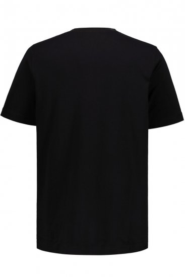 JP1880 711318 Tričko s véčkovým výstrihom 2 kusy Čierna - Tričká - Nadrozmerné tričká - 2XL-14XL