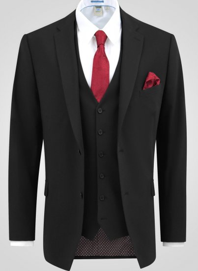 D555 Ted 4 Way Stretch Tailored Suit Jacket Čierna - Obleky - Obleky 2XL-8XL
