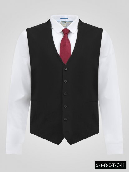 D555 Ted Vesta k obleku Čierna - Obleky - Obleky 2XL-8XL
