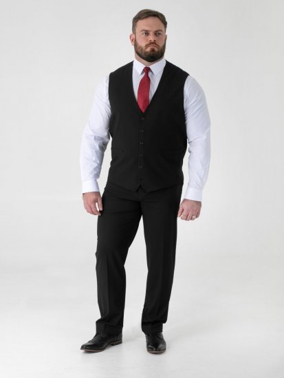 D555 Ted Vesta k obleku Čierna - Obleky - Obleky 2XL-8XL