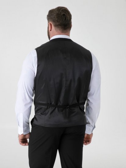 D555 Ted Vesta k obleku Čierna - Obleky - Obleky 2XL-8XL