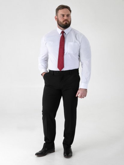 D555 Ted 4 Way Stretch Tailored Trouser Čierna - Obleky - Obleky 2XL-8XL