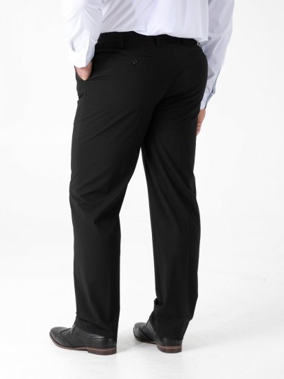 D555 Ted 4 Way Stretch Tailored Trouser Čierna - Obleky - Obleky 2XL-8XL