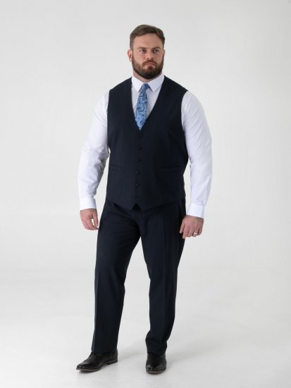 D555 Ted Vesta k obleku Námornícka modrá - Obleky - Obleky 2XL-8XL
