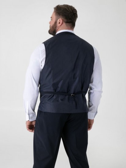 D555 Ted Vesta k obleku Námornícka modrá - Obleky - Obleky 2XL-8XL