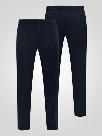 D555 Ted 4 Way Stretch Tailored Trouser Námornícka modrá - Obleky - Obleky 2XL-8XL
