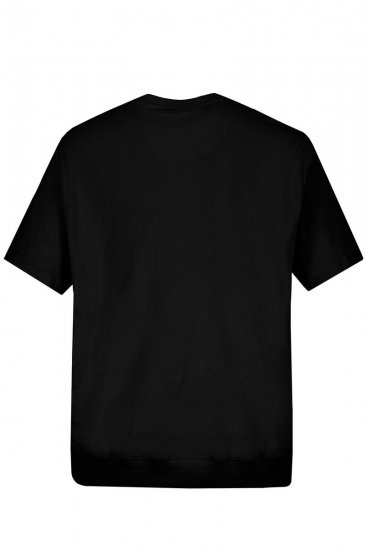 JP1880 712616 Tričko so strihom na bruško Čierna - Tričká - Nadrozmerné tričká - 2XL-14XL