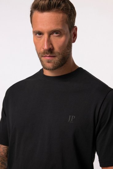 JP1880 712616 Tričko so strihom na bruško Čierna - Tričká - Nadrozmerné tričká - 2XL-14XL