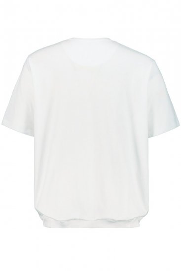 JP1880 712616 Tričko so strihom na bruško Biela - Tričká - Nadrozmerné tričká - 2XL-14XL