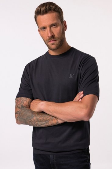 JP1880 712616 Tričko so strihom na bruško Tmavomodrá - Tričká - Nadrozmerné tričká - 2XL-14XL