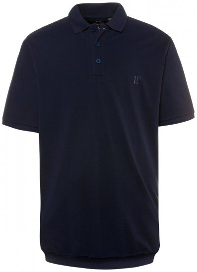JP1880 712617 Polokošeľa so strihom na bruško Tmavomodrá - Polokošele - Polokošele 2XL-8XL