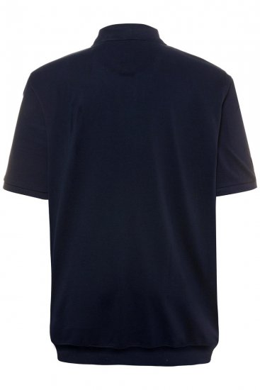 JP1880 712617 Polokošeľa so strihom na bruško Tmavomodrá - Polokošele - Polokošele 2XL-8XL
