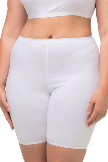 Ulla Popken 716595 Boxerky s ochranou stehien 3 ks Biela - Nohavičky - 