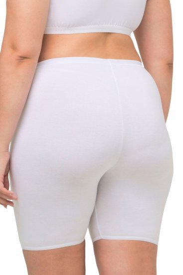 Ulla Popken 716595 Boxerky s ochranou stehien 3 ks Biela - Nohavičky - 