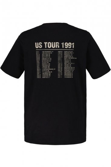 JP1880 Guns N’ Roses Skull Comfort Fit Band T-Shirt Black - Tričká - Nadrozmerné tričká - 2XL-14XL